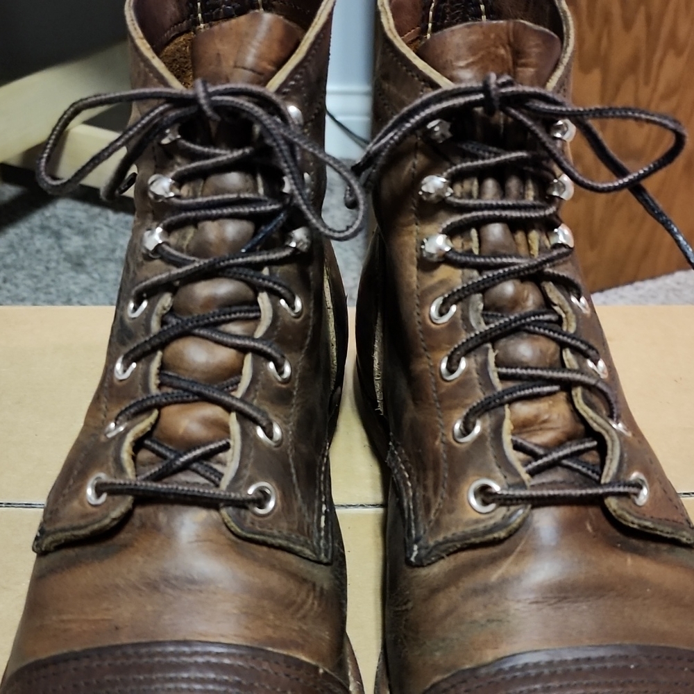 Red Wing Shoes Brown Leather Boots - Picture 9 of 14